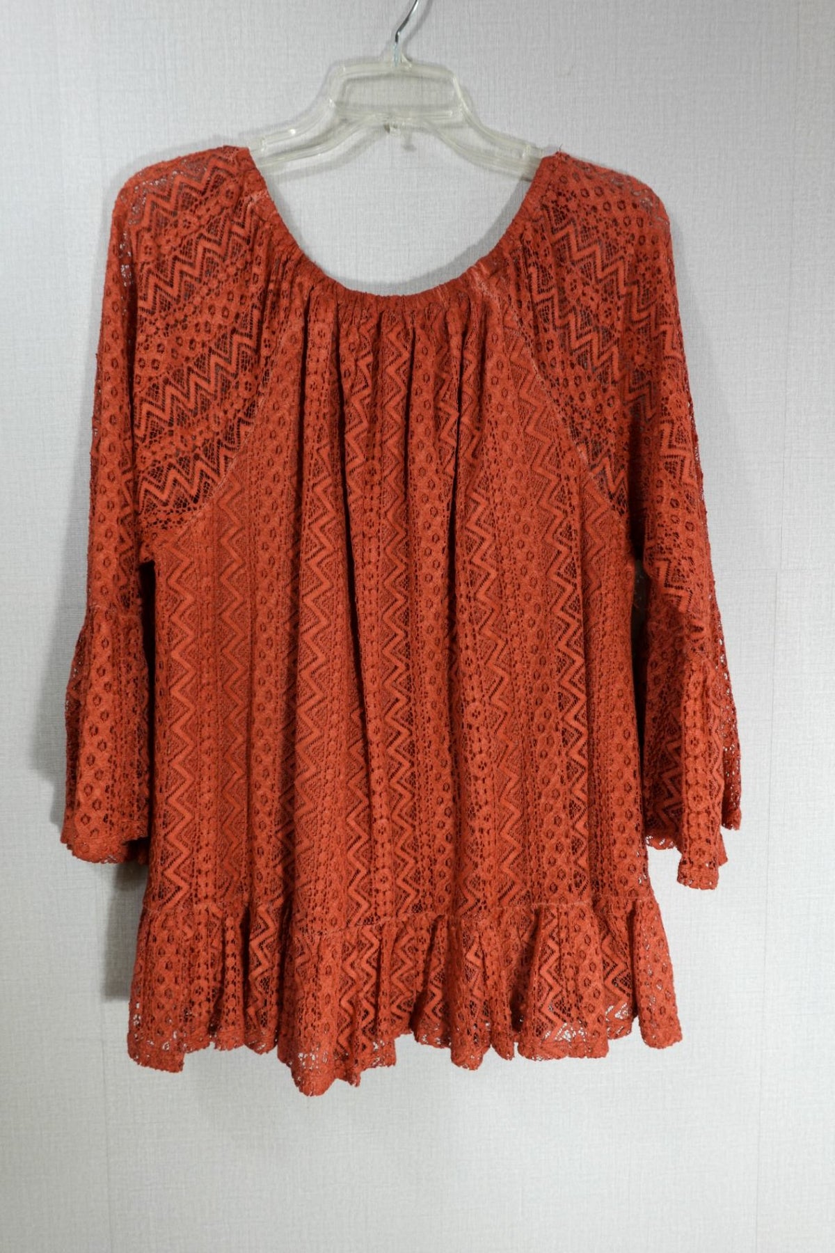 Cupio, 3/4 Sleeve Top, XL, Cotton Blend