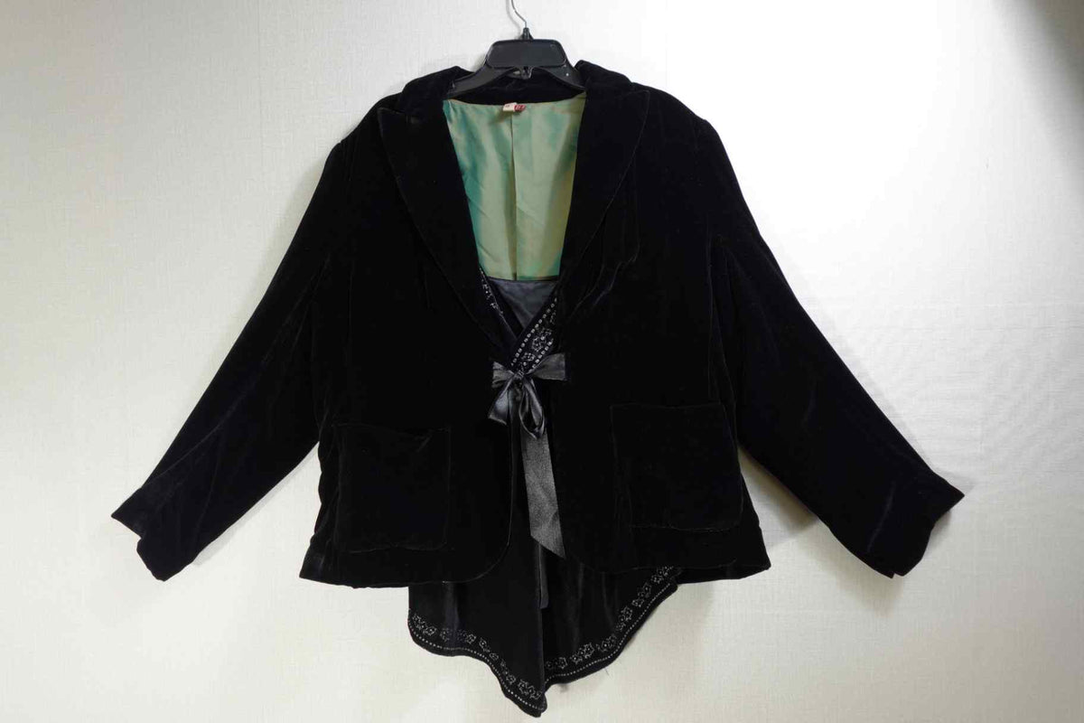 Seven 7, Formal Top & Jacket Set, 22/24, viscose/silk (velvet)