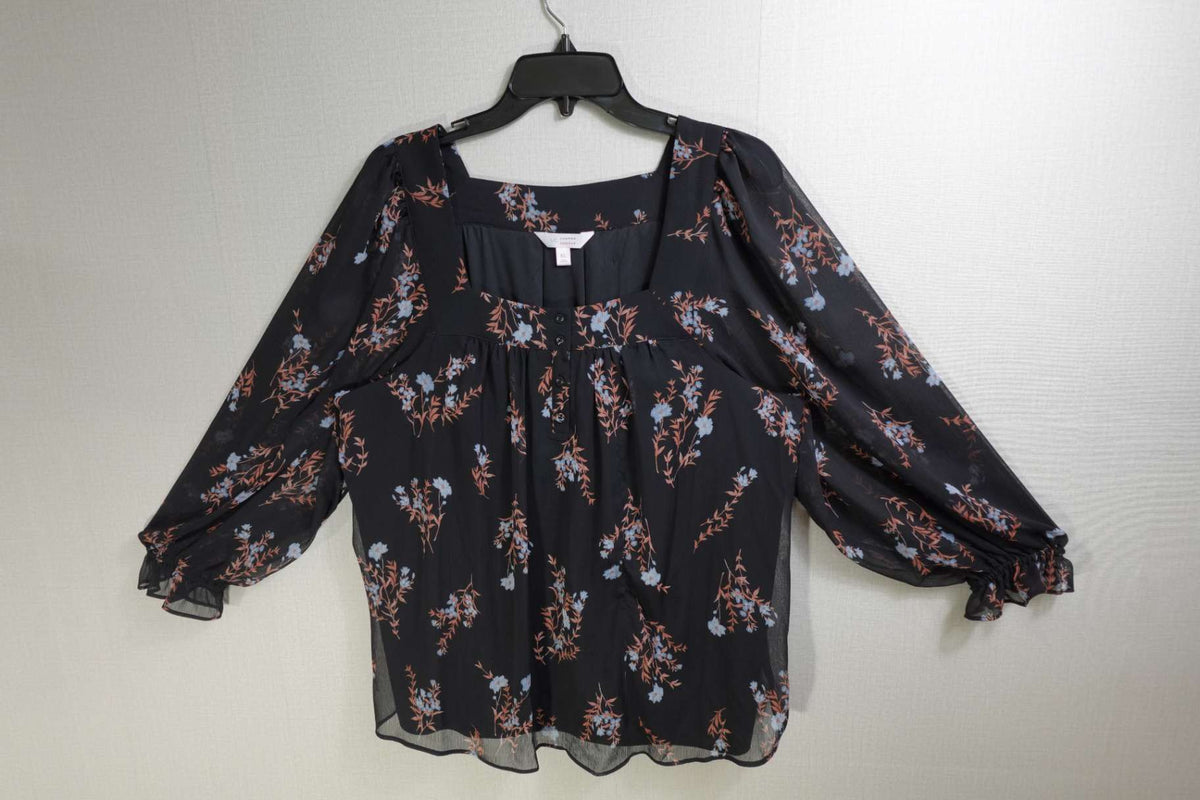 Lauren Conrad, Long Sleeves Top, XL, Polyester