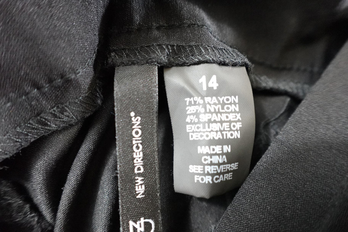 New Directions, Pants Bootcut, 14, rayon blend