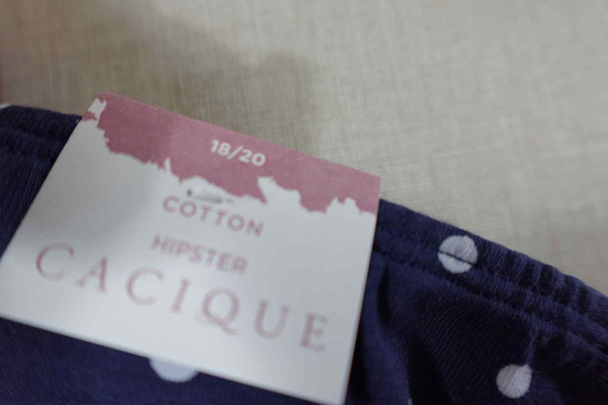 Cacique, New Panties, 18/20, Cotton, Spandex