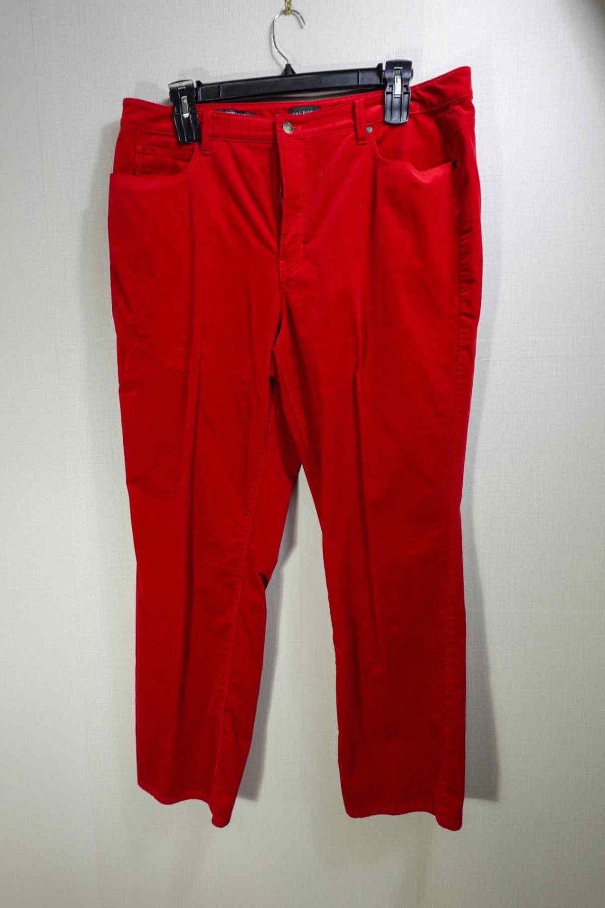 Talbots, Corduroy Straight Leg Curvy Pants, 18, Cotton, spandex