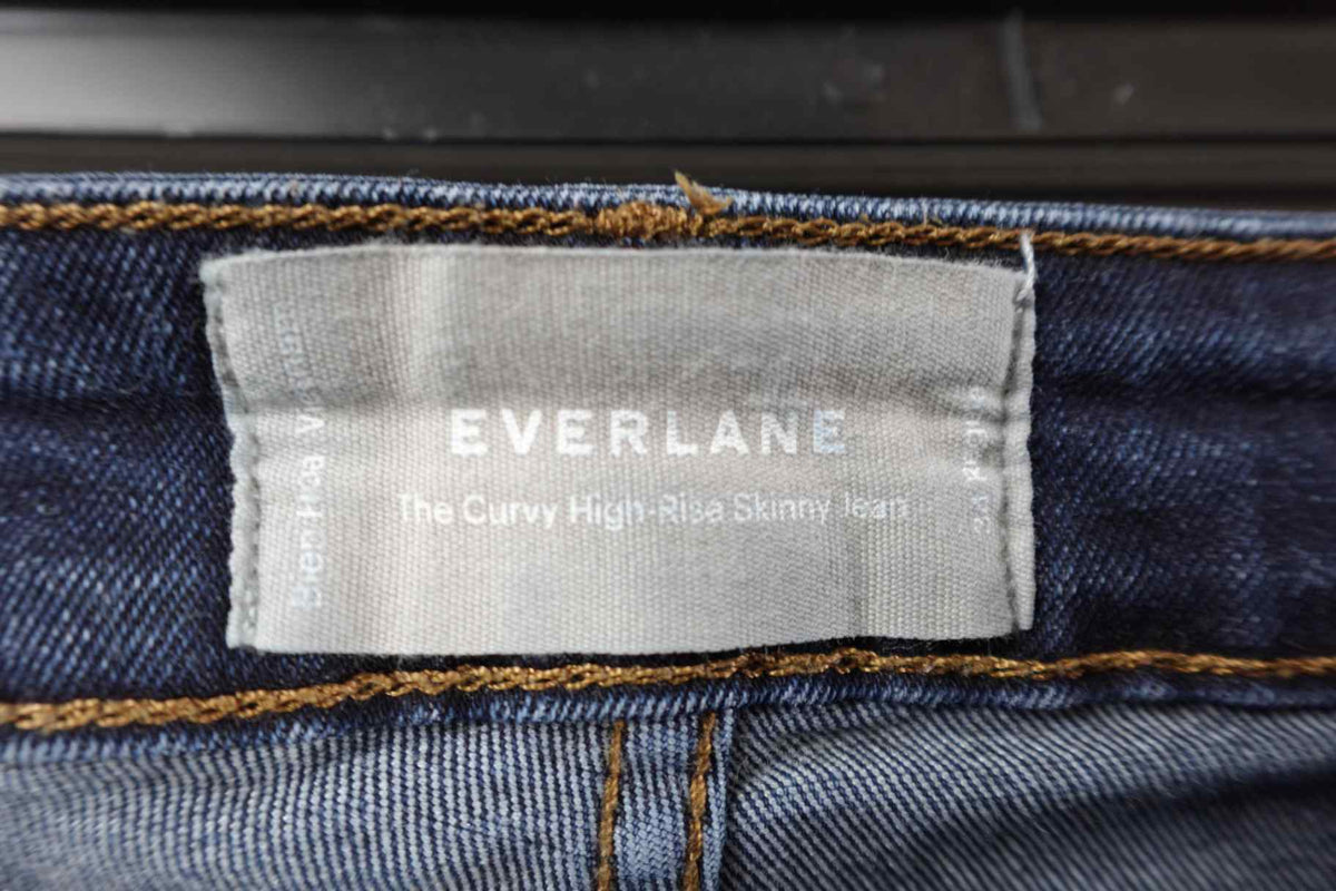 Everlane, Jeans Curvy High Rise Skinny, 16/18 (34In Waist), Cotton blend