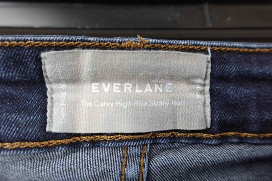 Everlane, Jeans Curvy High Rise Skinny, 16/18 (34In Waist), Cotton blend