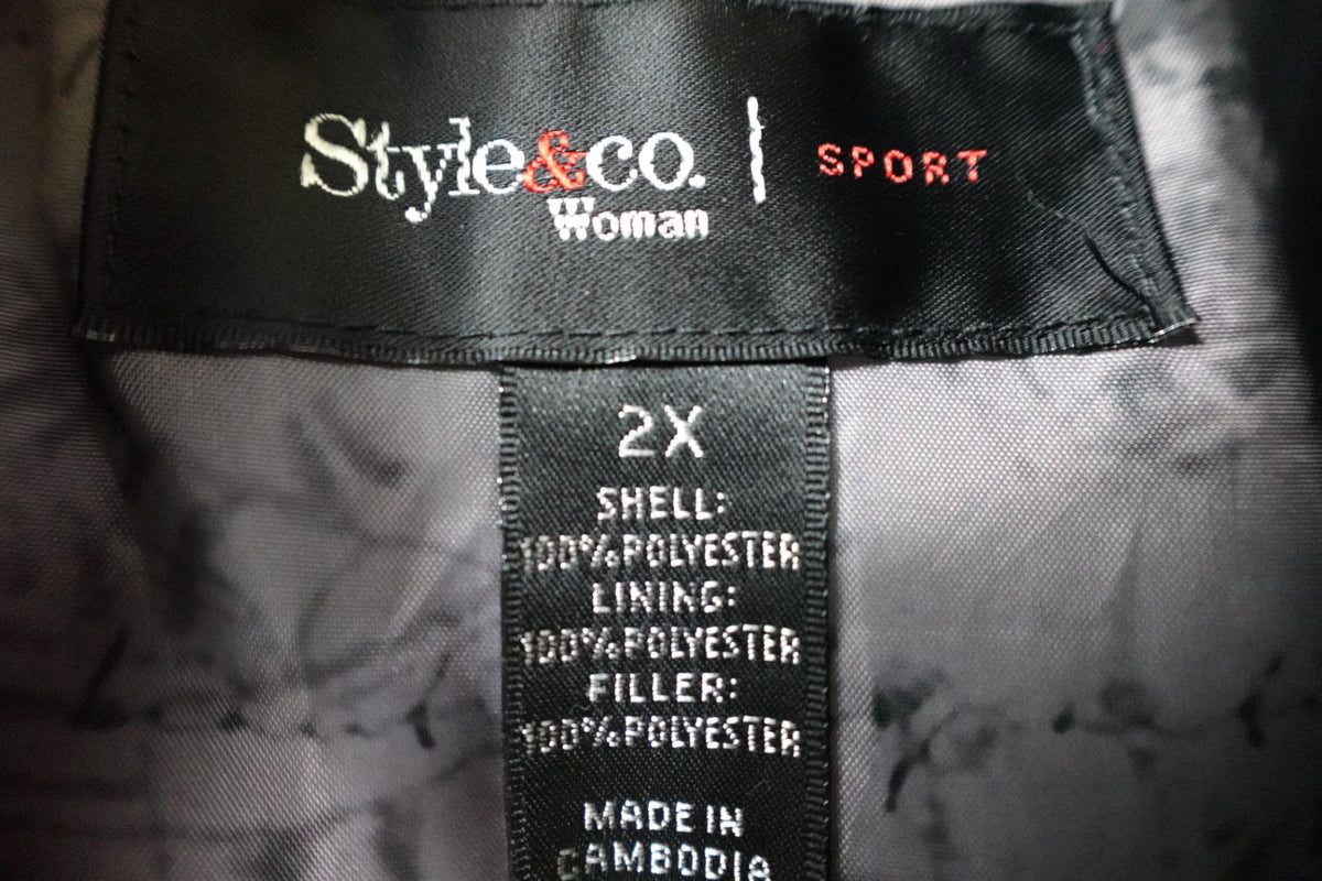 Style & Co., Outerwear vest, 2X, Polyester