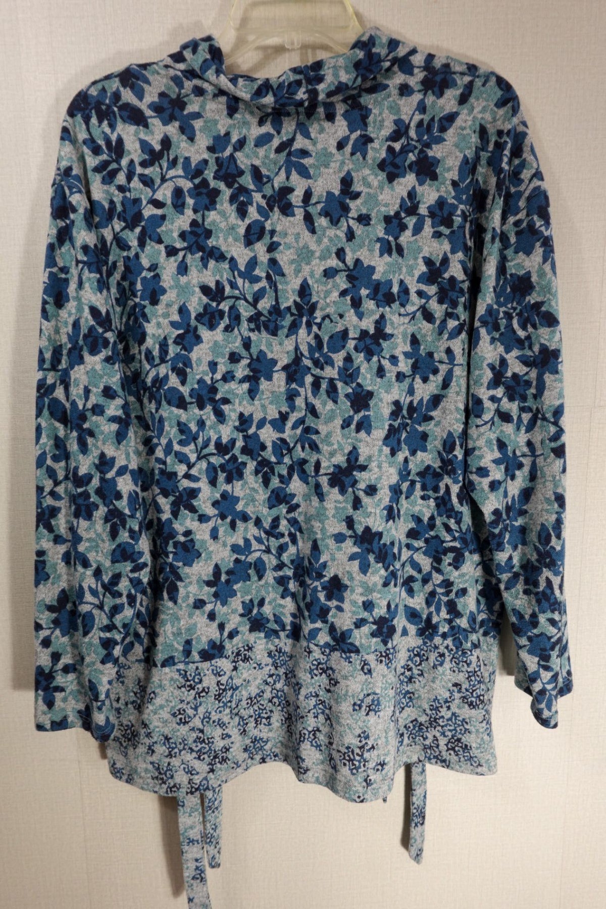 Zac & Rachel, Long Sleeves Top, 1X, polyester blend