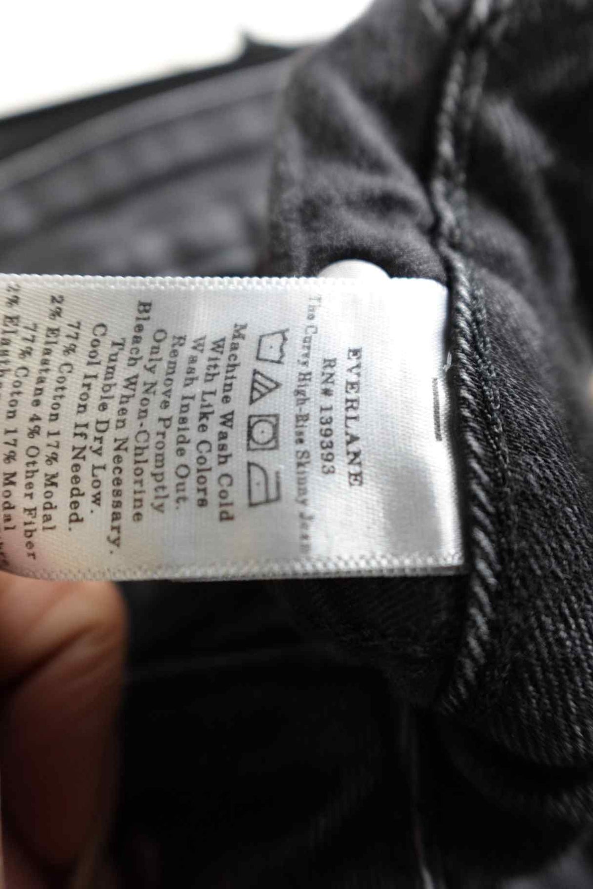 Everlane, JEANS, 16/18 (34In Waist), Cotton, Spandex