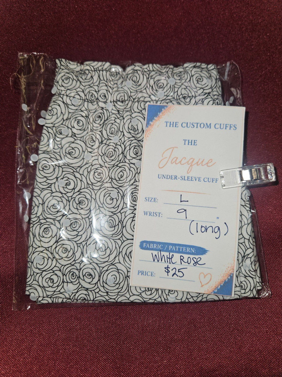 The Custom Cuffs, Wrist Cuffs, XL / 8", Polyester Lace