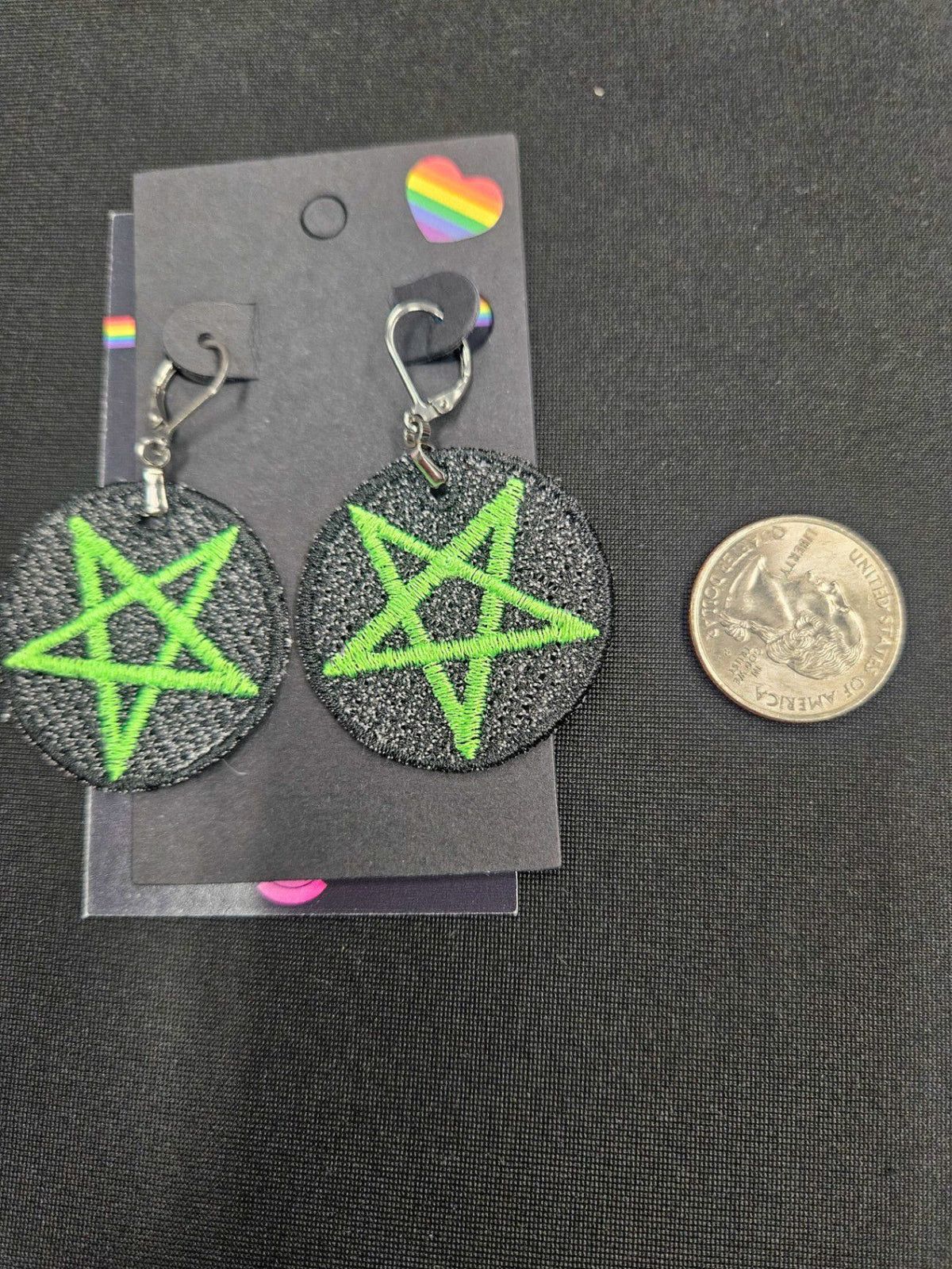Lil Teapots By Chani, Embordered Lightweight Earrings, One Size, Fabric, Metal
