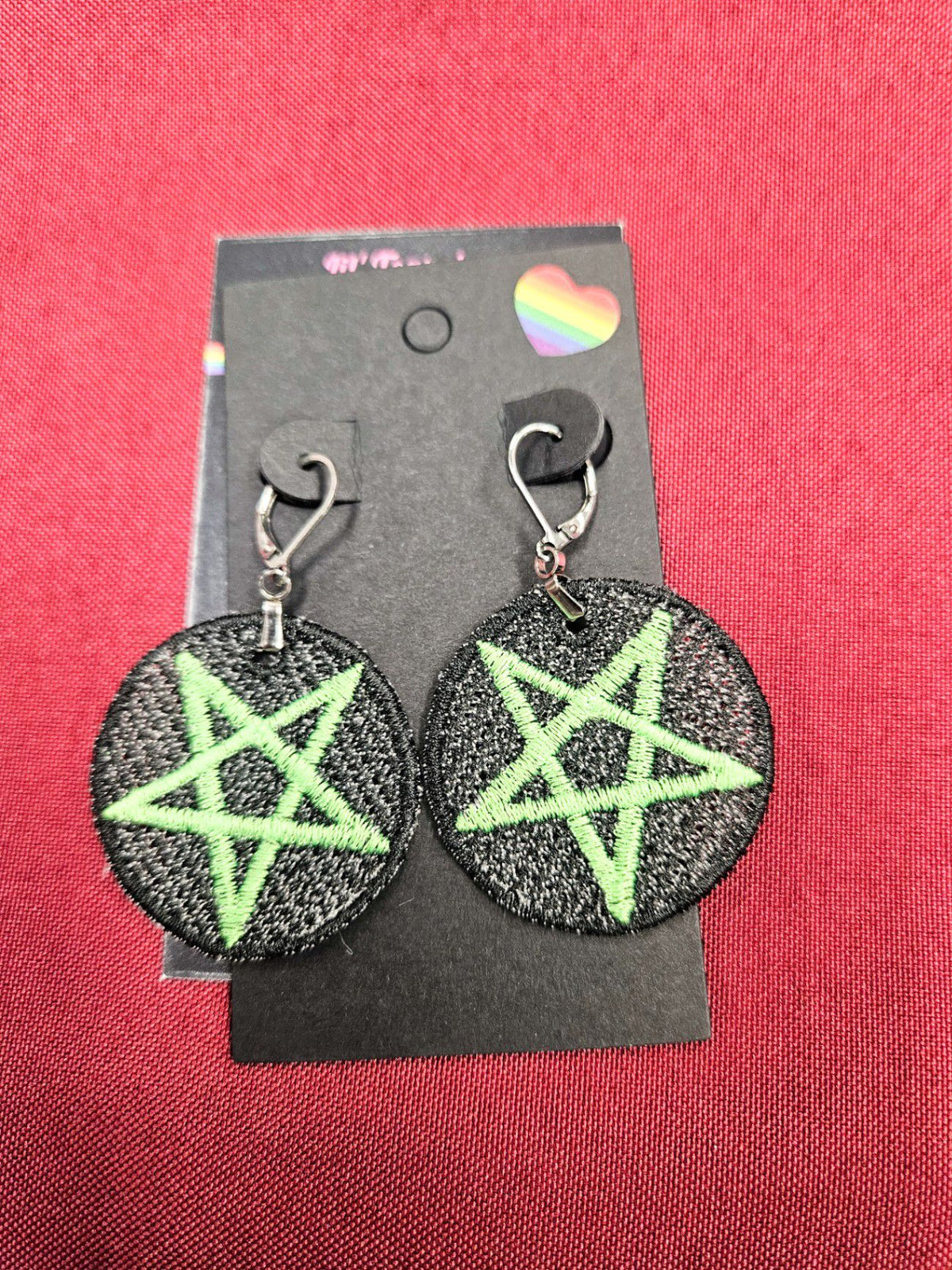 Lil Teapots By Chani, Embordered Lightweight Earrings, One Size, Fabric, Metal