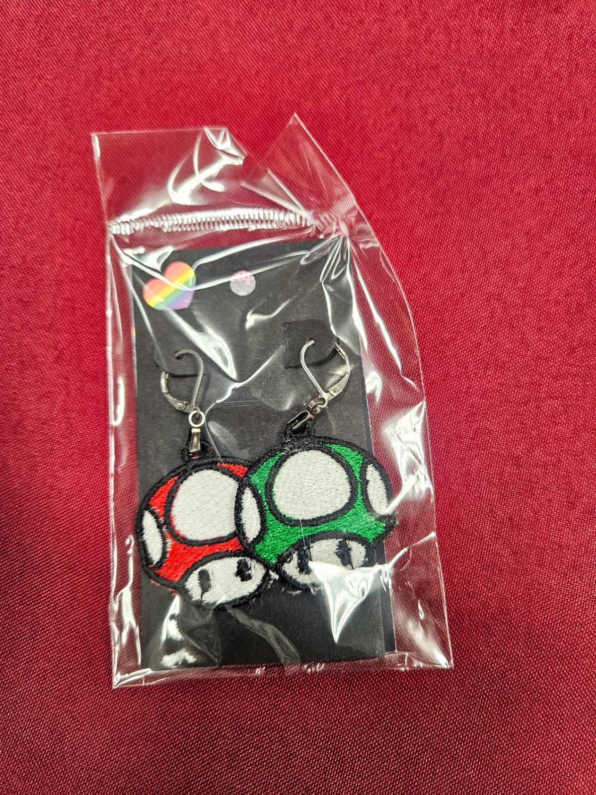 Lil Teapots By Chani, Embordered Lightweight Earrings, One Size, Fabric, Metal