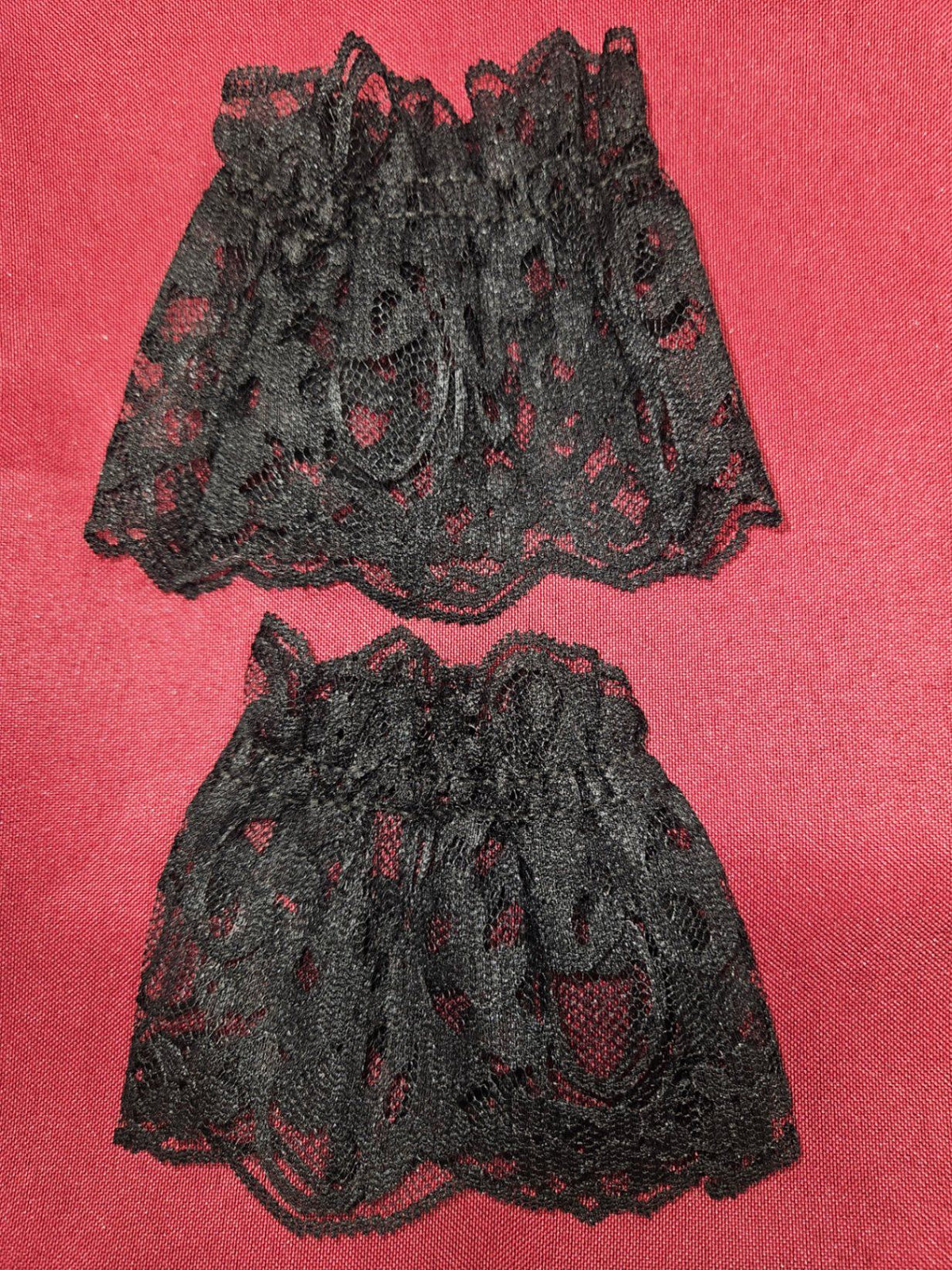 The Custom Cuffs, Lacy Wrist Cuffs, XL / 8", Polyester Lace