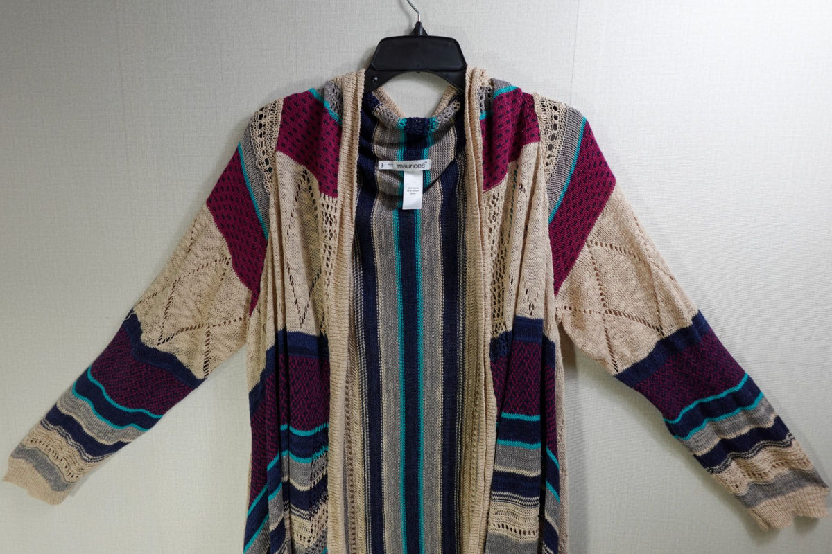 Maurices, Cardigan, 3X, Remie, Cotton
