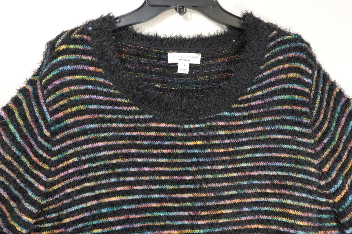 John Paul Richard , Sweaters, 1X, Polyester, acrylic, nylon