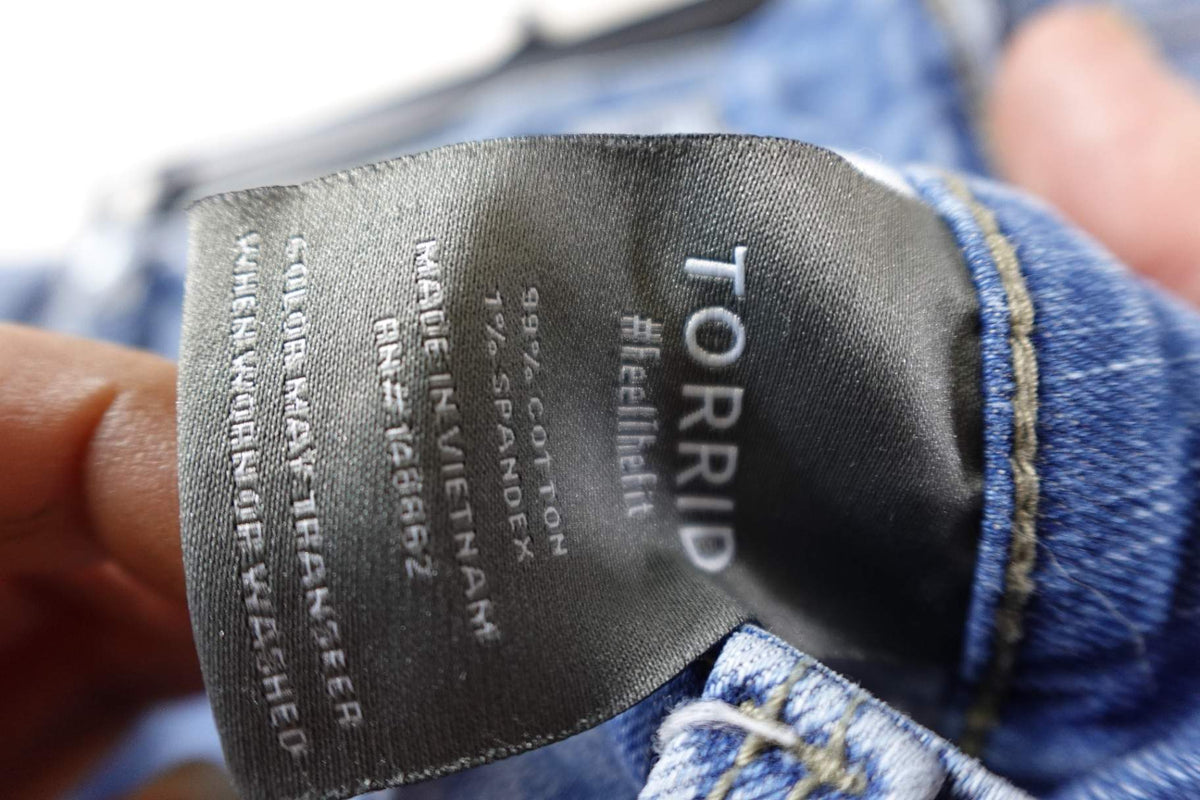 Torrid, Jeans Wide We laughed there didn't, 18R, Cotton Blend