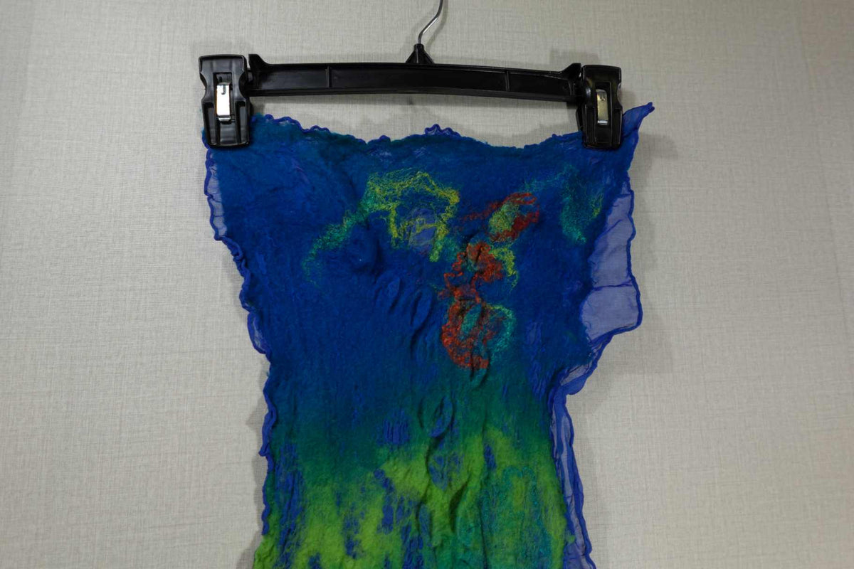 Handmade, Felted scarf, One Size, Felt