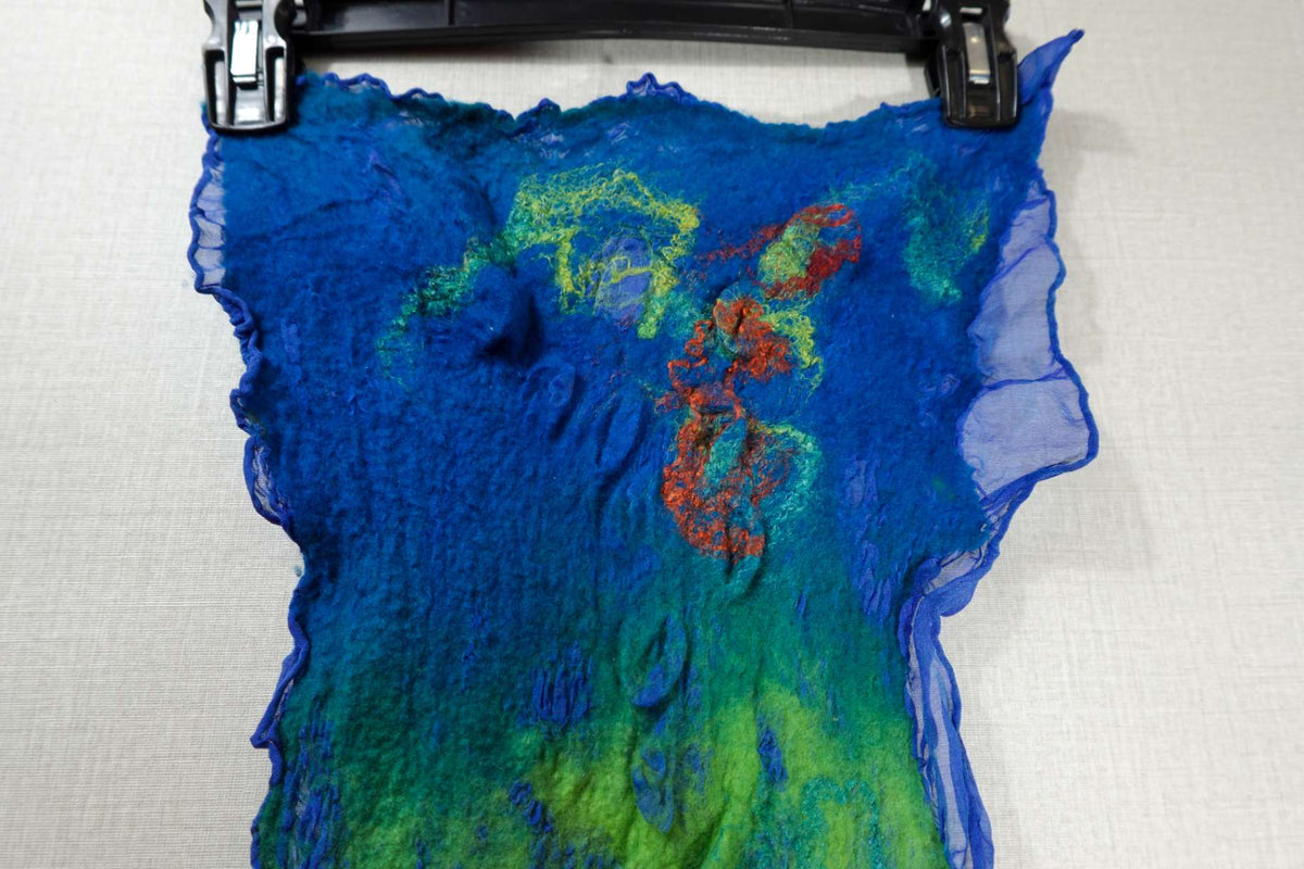 Handmade, Felted scarf, One Size, Felt