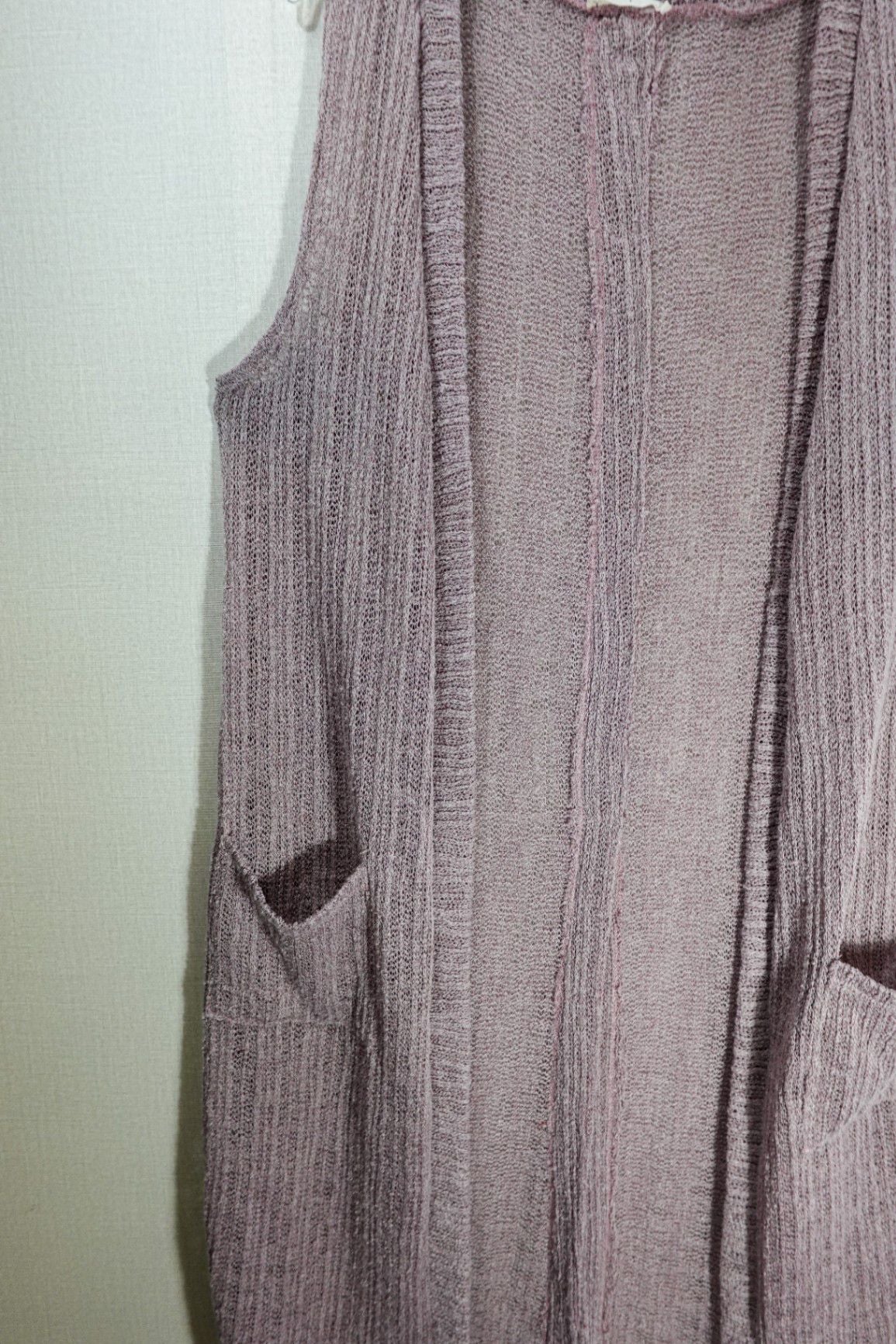 Jade By Jane, Cardigan Vest, L/XL, Polyester