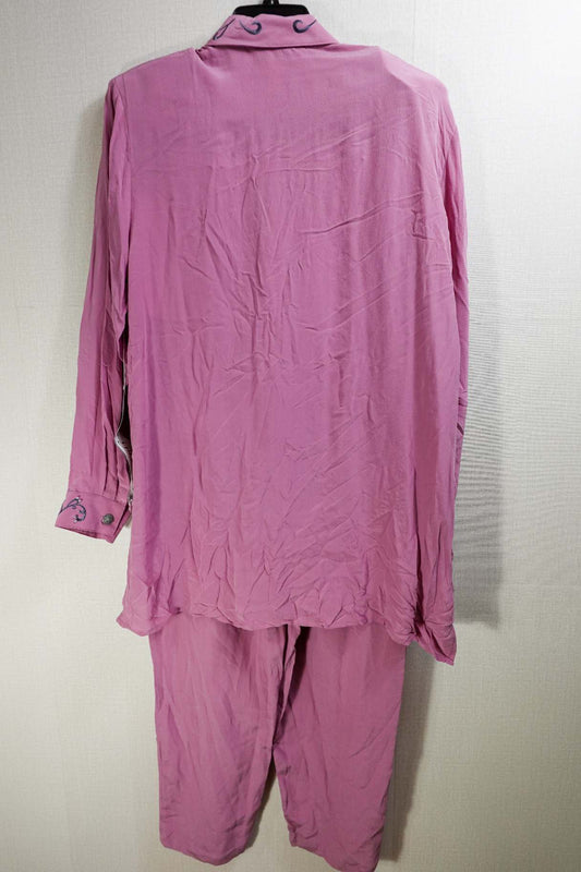 Diane Gilman, New Vintage Pants Set, L, Silk