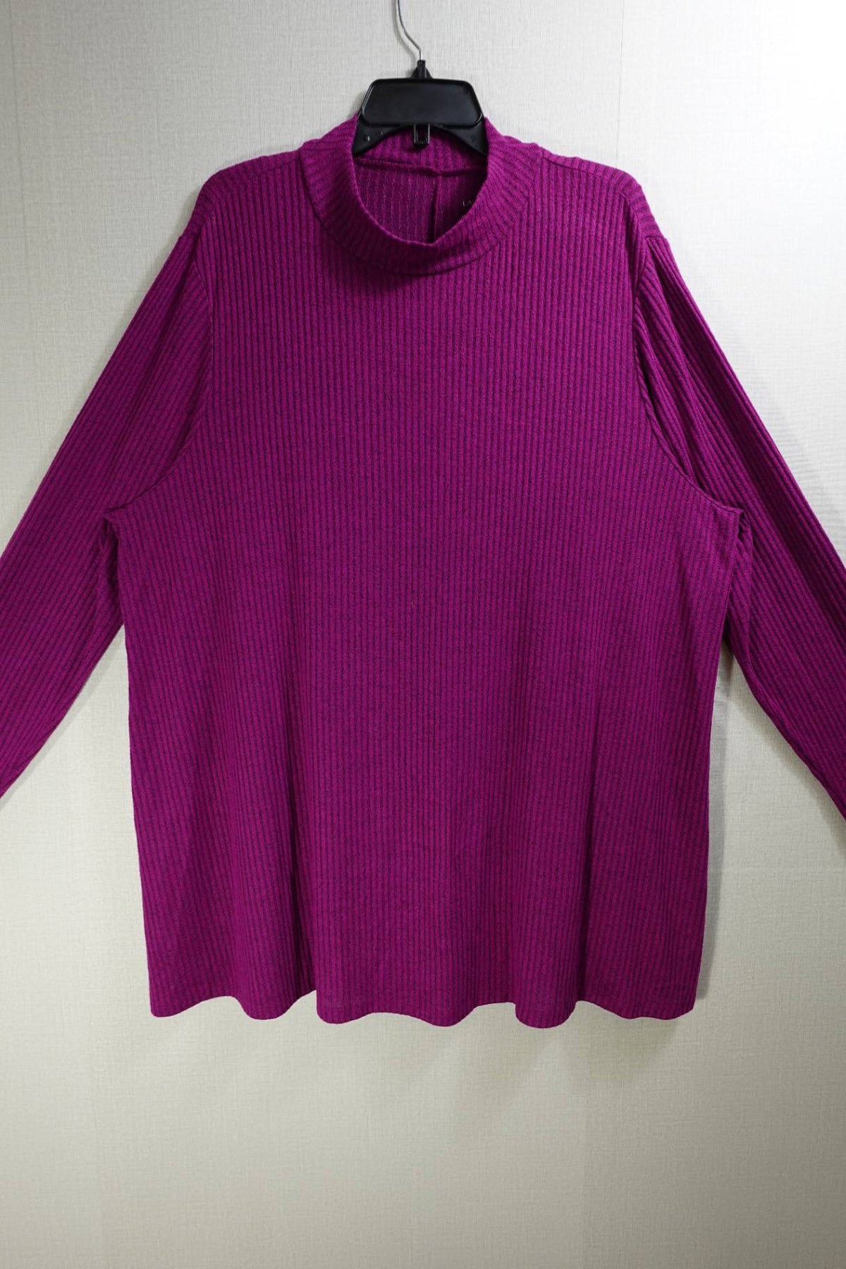 Lane Bryant, Long Sleeve Knit Top, 26/28, Rayon, polyester, spandex
