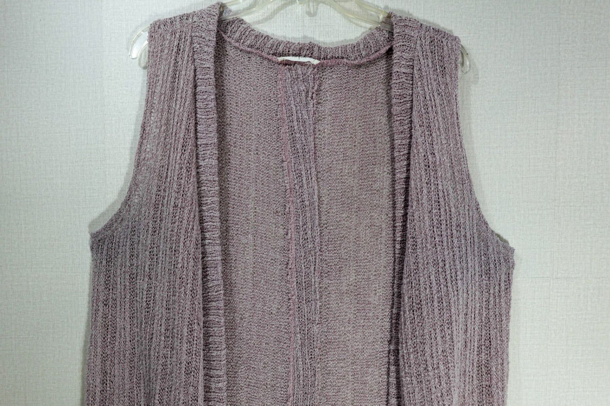 Jade By Jane, Cardigan Vest, L/XL, Polyester