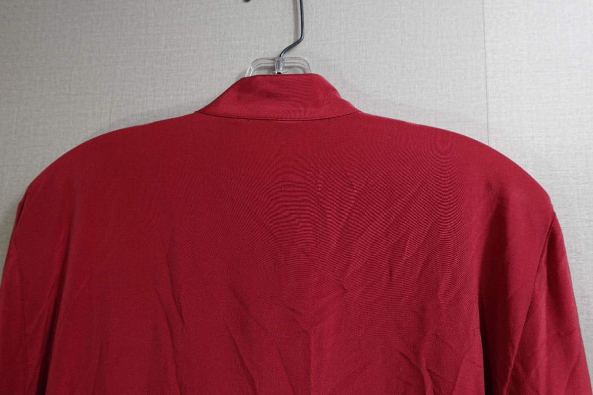 Diane Von Furstenberg, New Long Sleeve Top, L, Silk