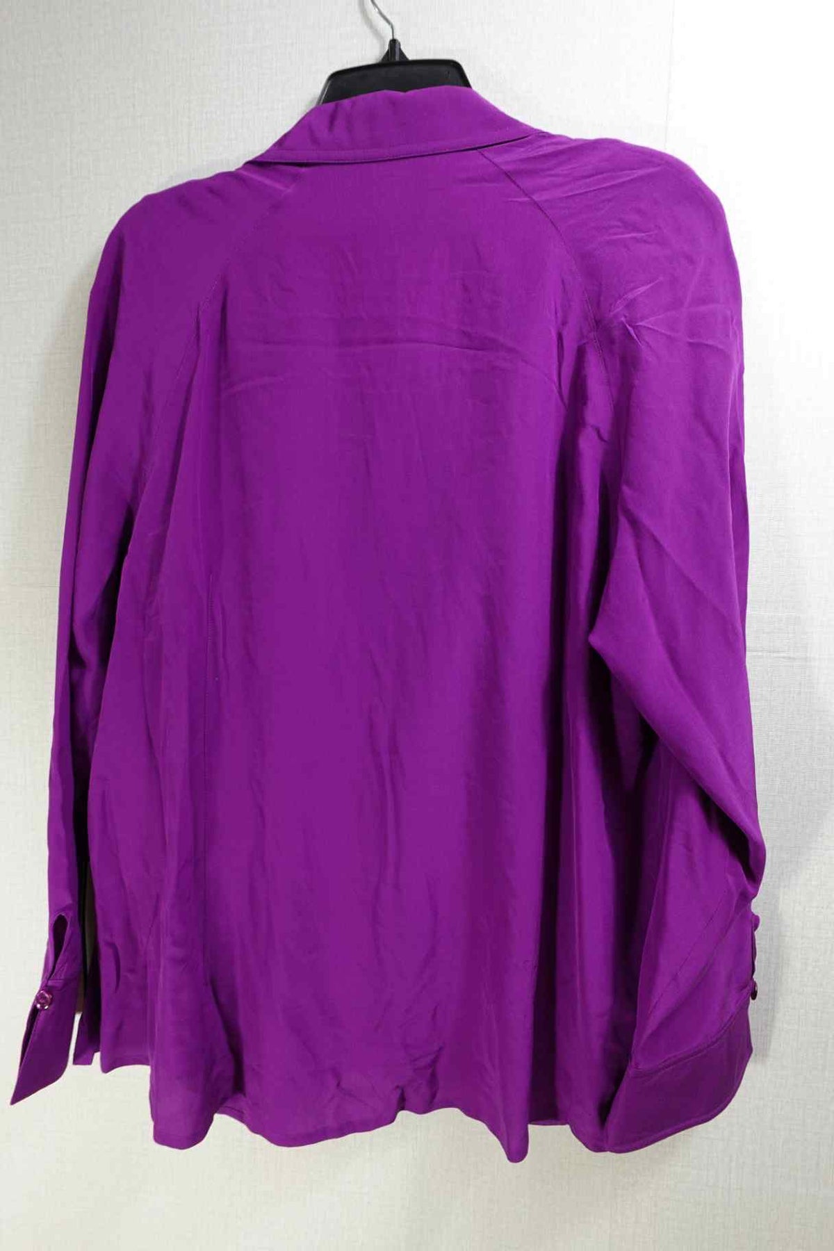 Diane Gilman, New Vintage Long Sleeves Top Set, L, Silk
