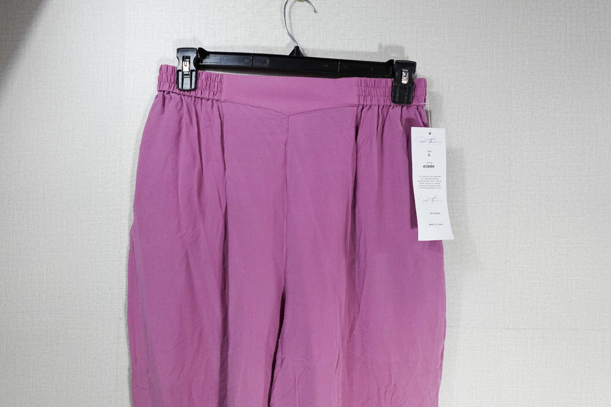 Diane Gilman, New Vintage Pants Set, L, Silk