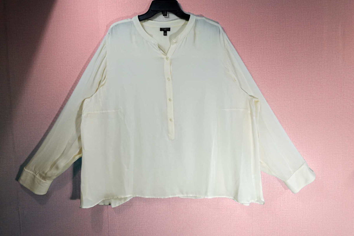 Talbots, Long Sleeves Top, 22W, Silk