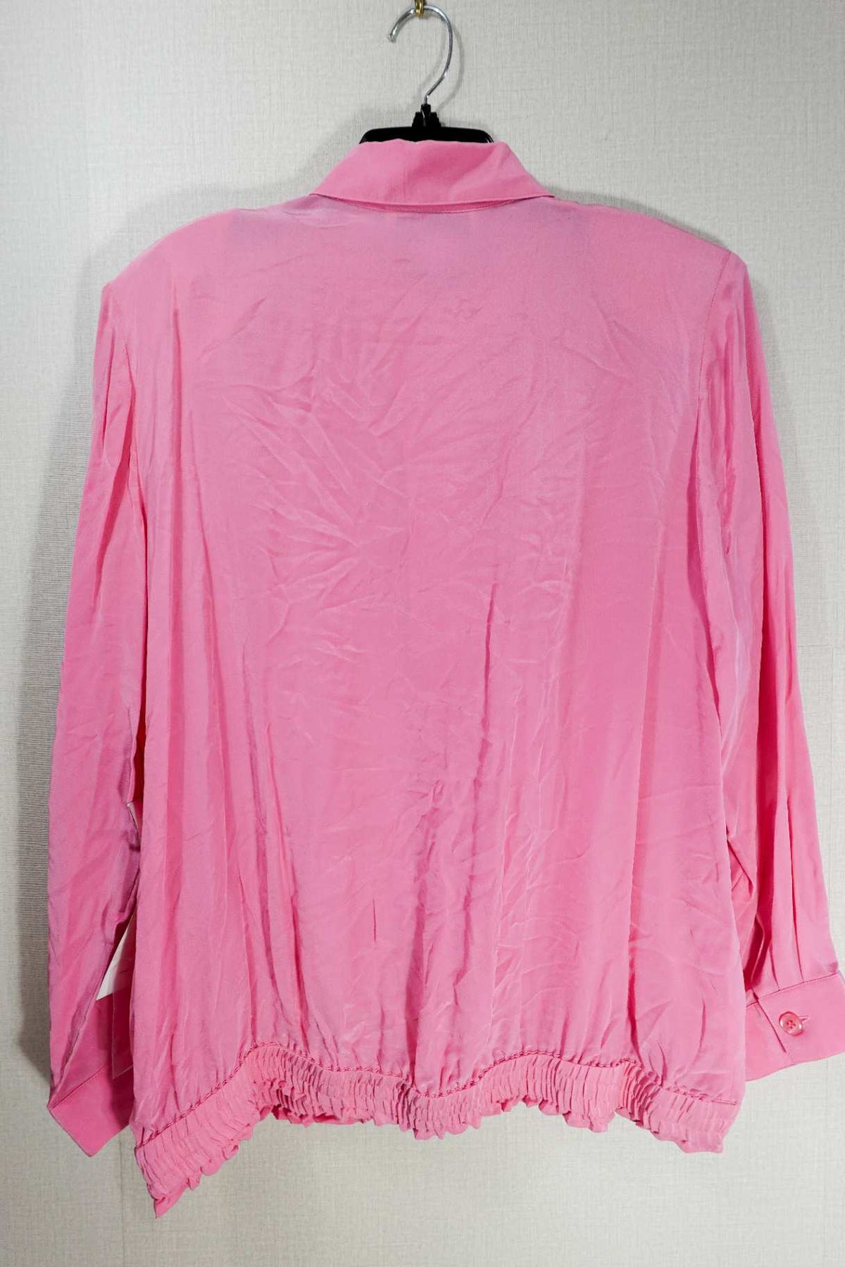 Diane Gilman, New Vintage Long Sleeve Top, L, Silk