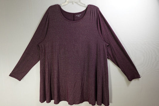 Lane Bryant, Long Sleeves Top, 22/24, Rayon, polyester blend