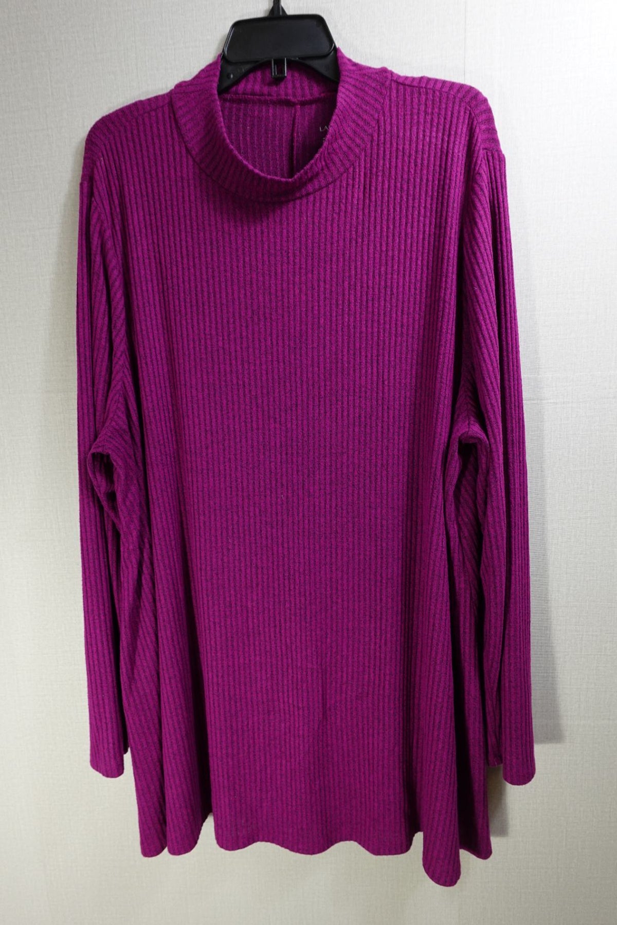 Lane Bryant, Long Sleeve Knit Top, 26/28, Rayon, polyester, spandex