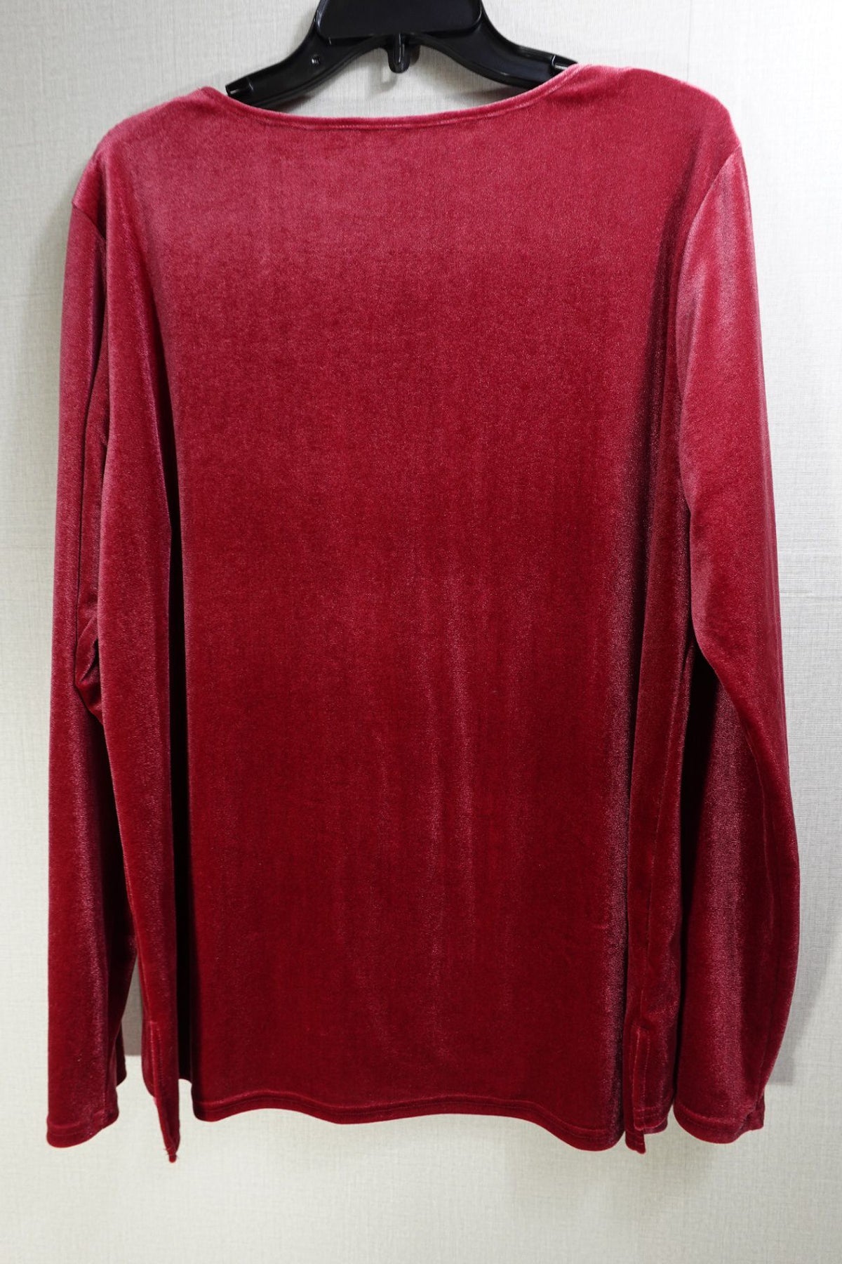 (No Label), Long Sleeves Top, 3XL, Velvet (polyester)