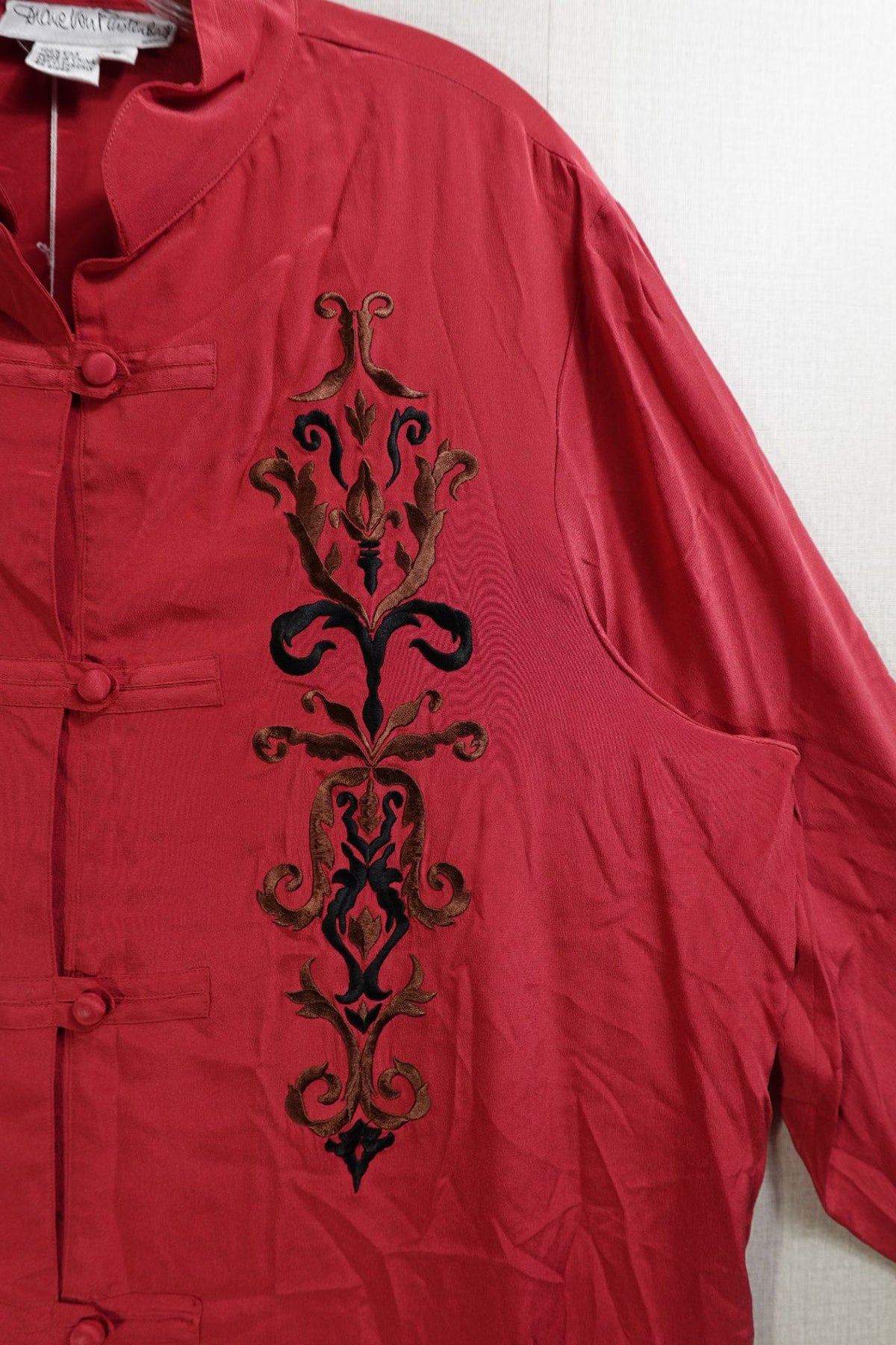 Diane Von Furstenberg, New Long Sleeve Top, L, Silk
