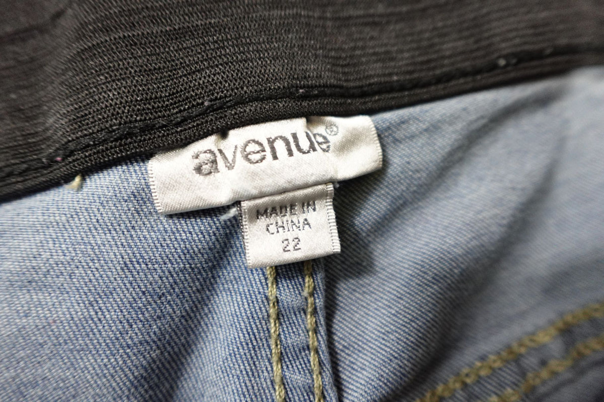 Avenue, Jeans, 22, Cotton, polyester, spandex