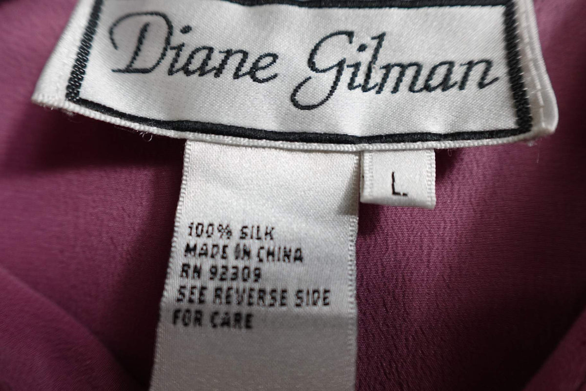 Diane Gilman, New Vintage Pants Set, L, Silk