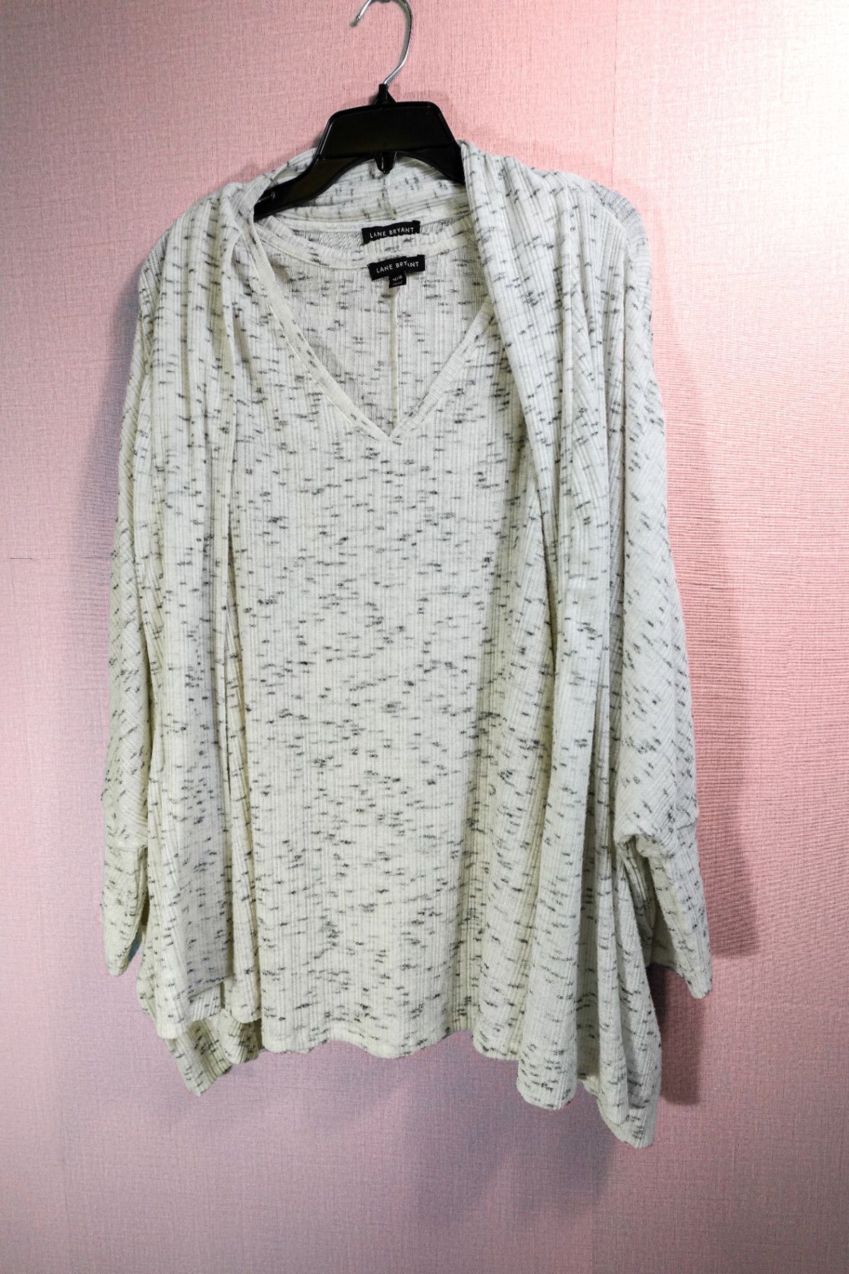 Lane Bryant, Cardigan and Top Set, 14/16, Polyester Spandex Blend