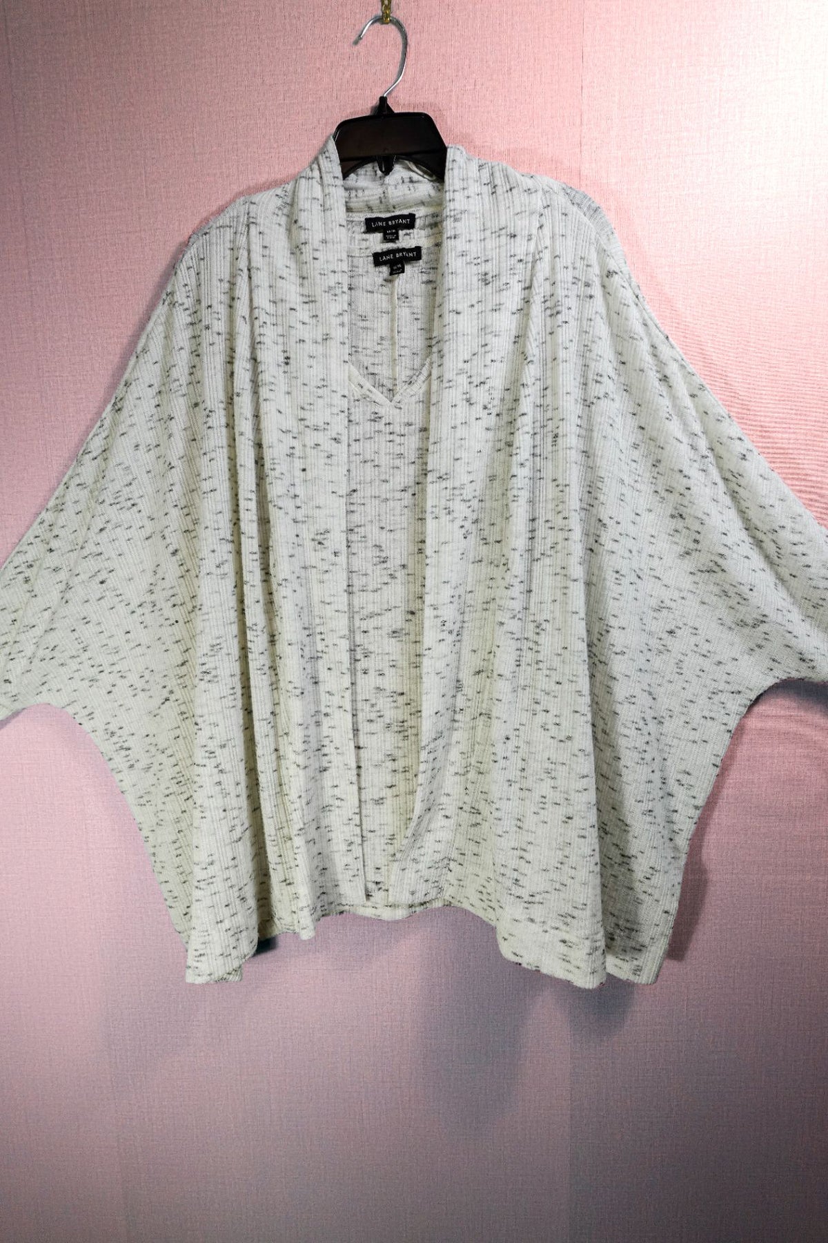 Lane Bryant, Cardigan and Top Set, 14/16, Polyester Spandex Blend