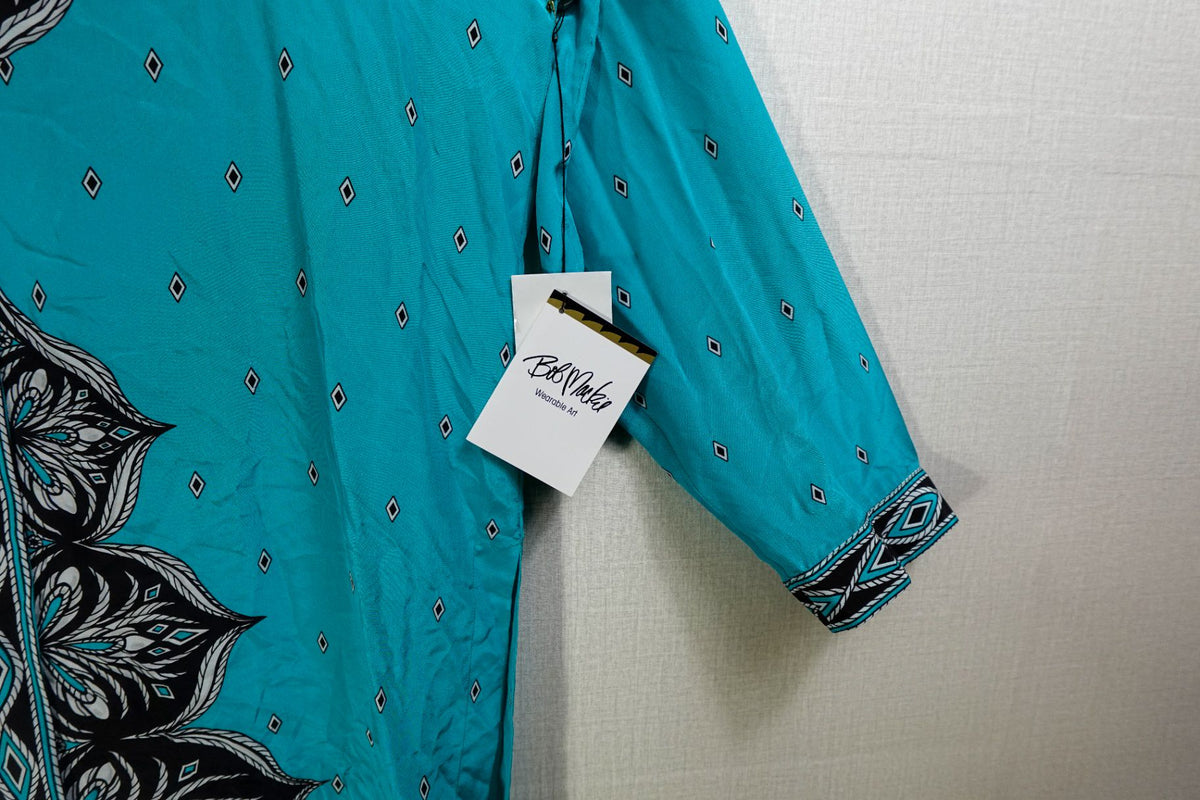 Bob Mackie, New Vintage Long Sleeves Top Set, L, Silk