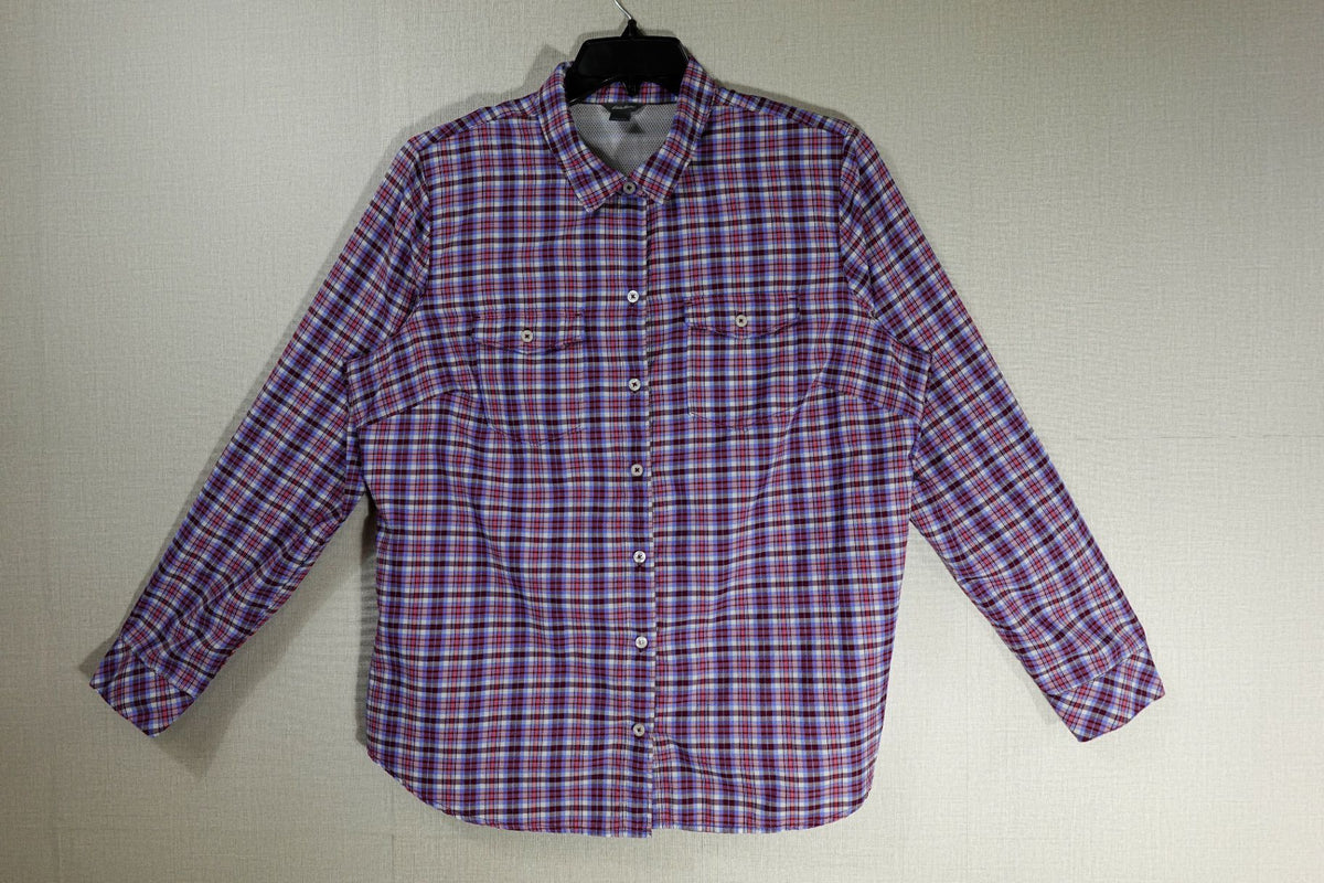 Eddie Bauer, Long Sleeves Top, XL, Polyester, nylon