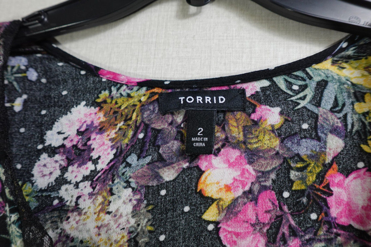 Torrid, Duster Layering Piece, 2X, Rayon, nylon