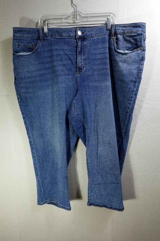 Lane Bryant, Jeans staight, 24, Cotton, spandex