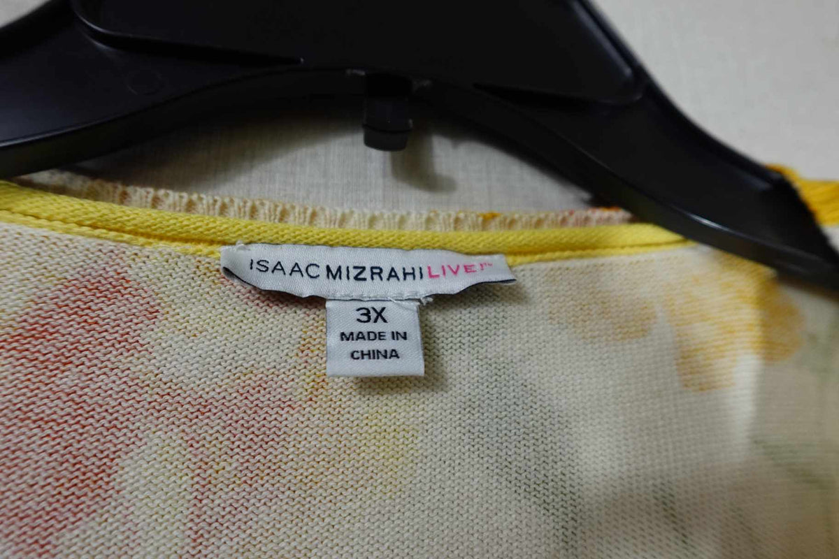 Isaac Mizrahi Live, Cardigan, 3X, Cotton