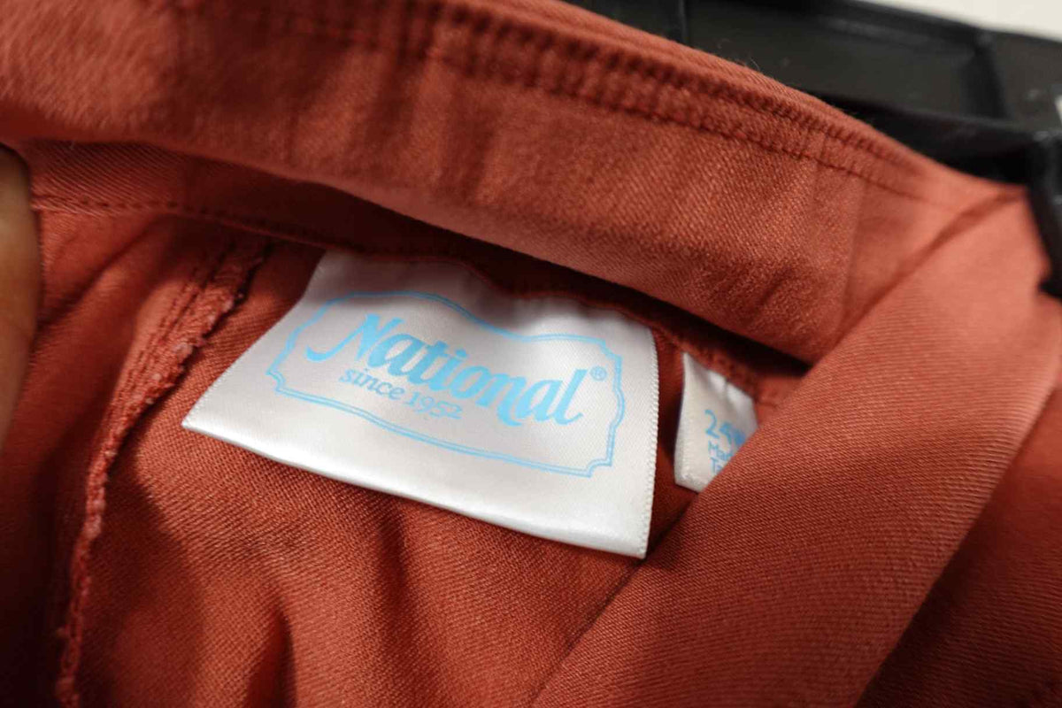 National, New Pants Straight Chino, 24W, Rayon, nylon blend