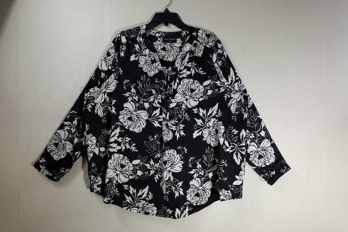 Lane Bryant, Long Sleeves Top, 20, Polyester, spandex