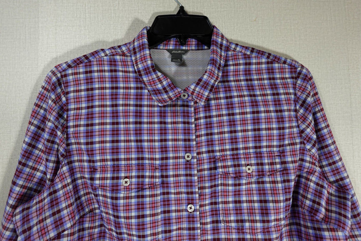 Eddie Bauer, Long Sleeves Top, XL, Polyester, nylon