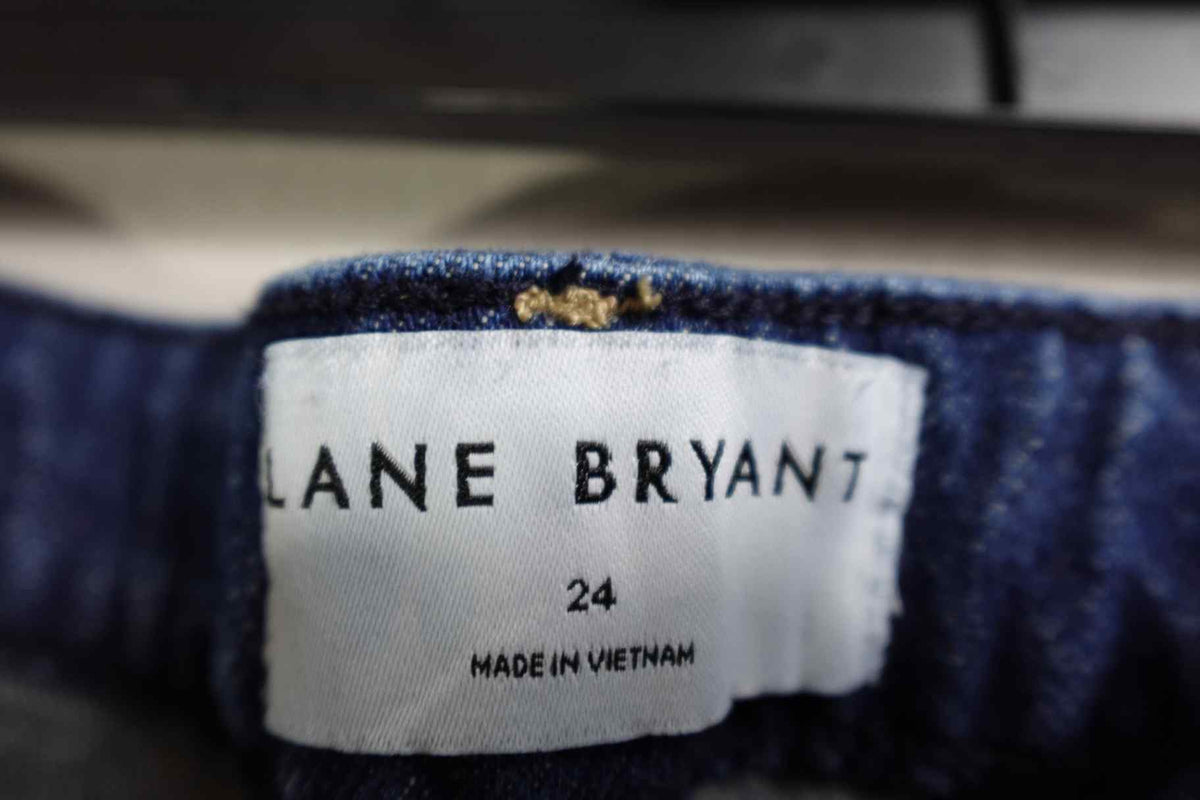 Lane Bryant, Jeans staight, 24, Cotton, spandex