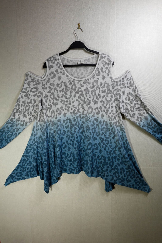 Cato, Long Sleeves Top, 22/24W, Rayon, polyester, spandex