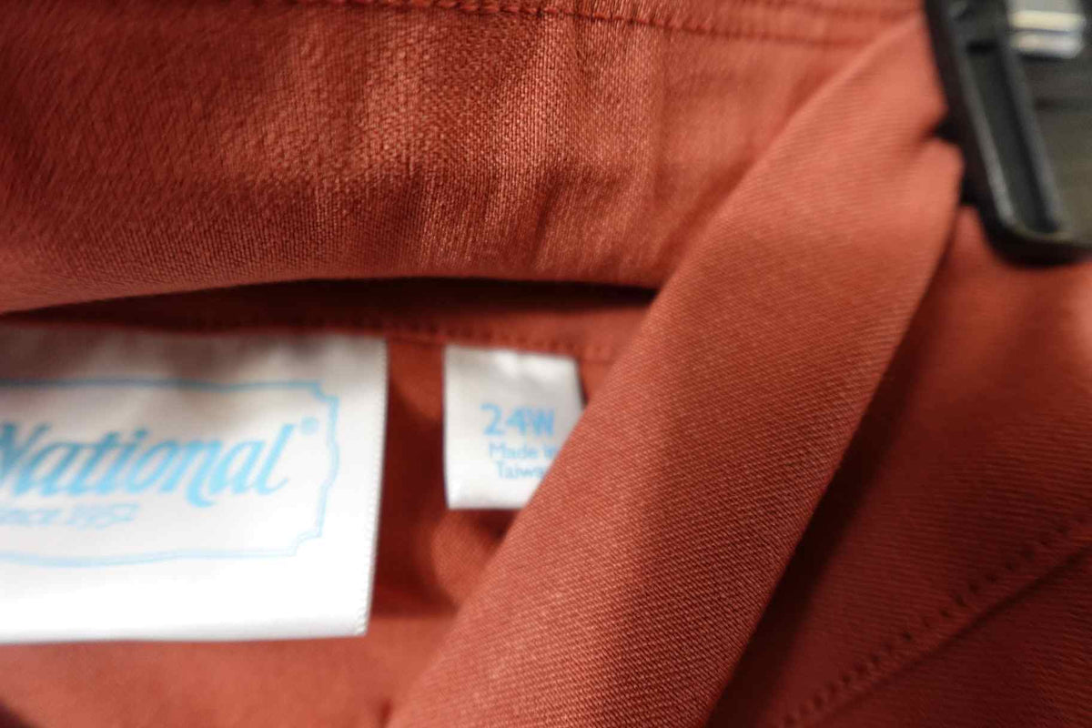 National, New Pants Straight Chino, 24W, Rayon, nylon blend