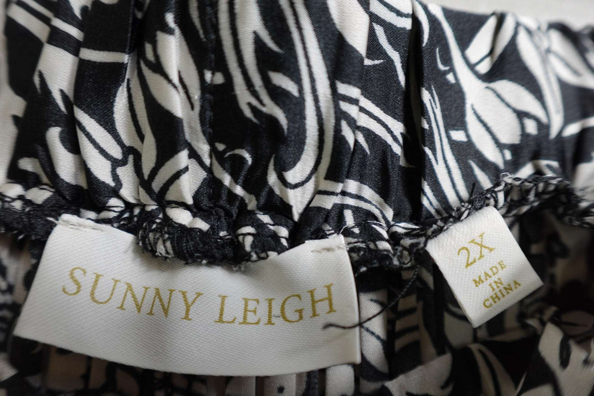 Sunny Leigh, Palazzo Pants Wide-Leg, 2X, Polyester